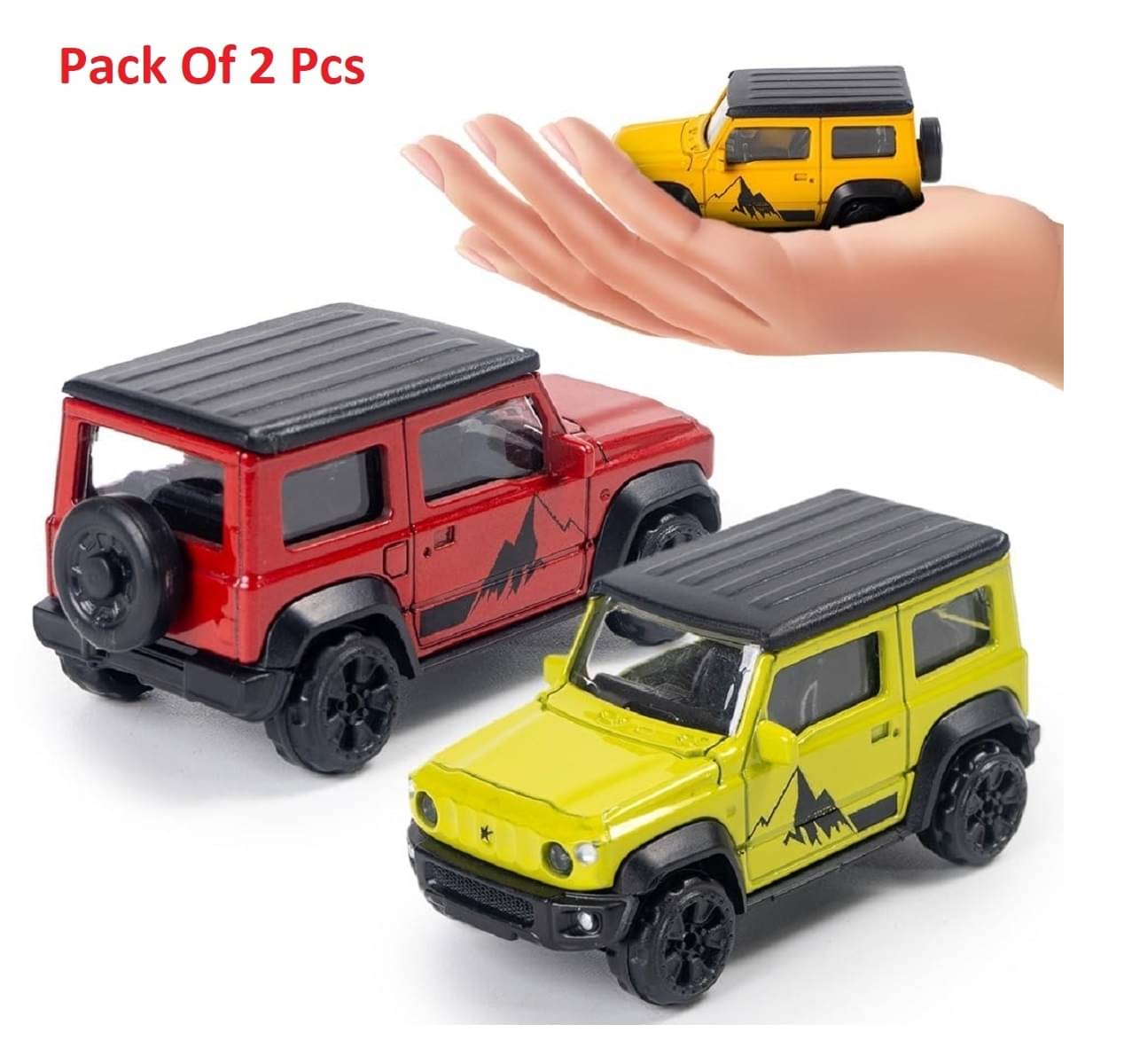YUIOP - Die Cast Small Zimmy Toy Jeep - Friction Powered Pull Back Car - Durable YUIOP - Die Cast Small Zimmy Toy Jeep - Friction Powered Pull Back Car - Durable