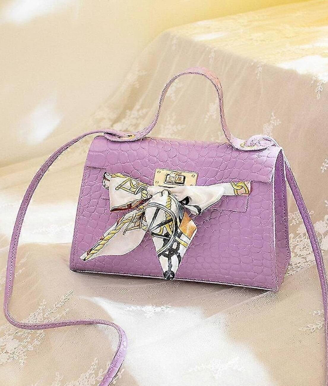     			gufrina Sling Bag PU Set of 1 ( Lavender )