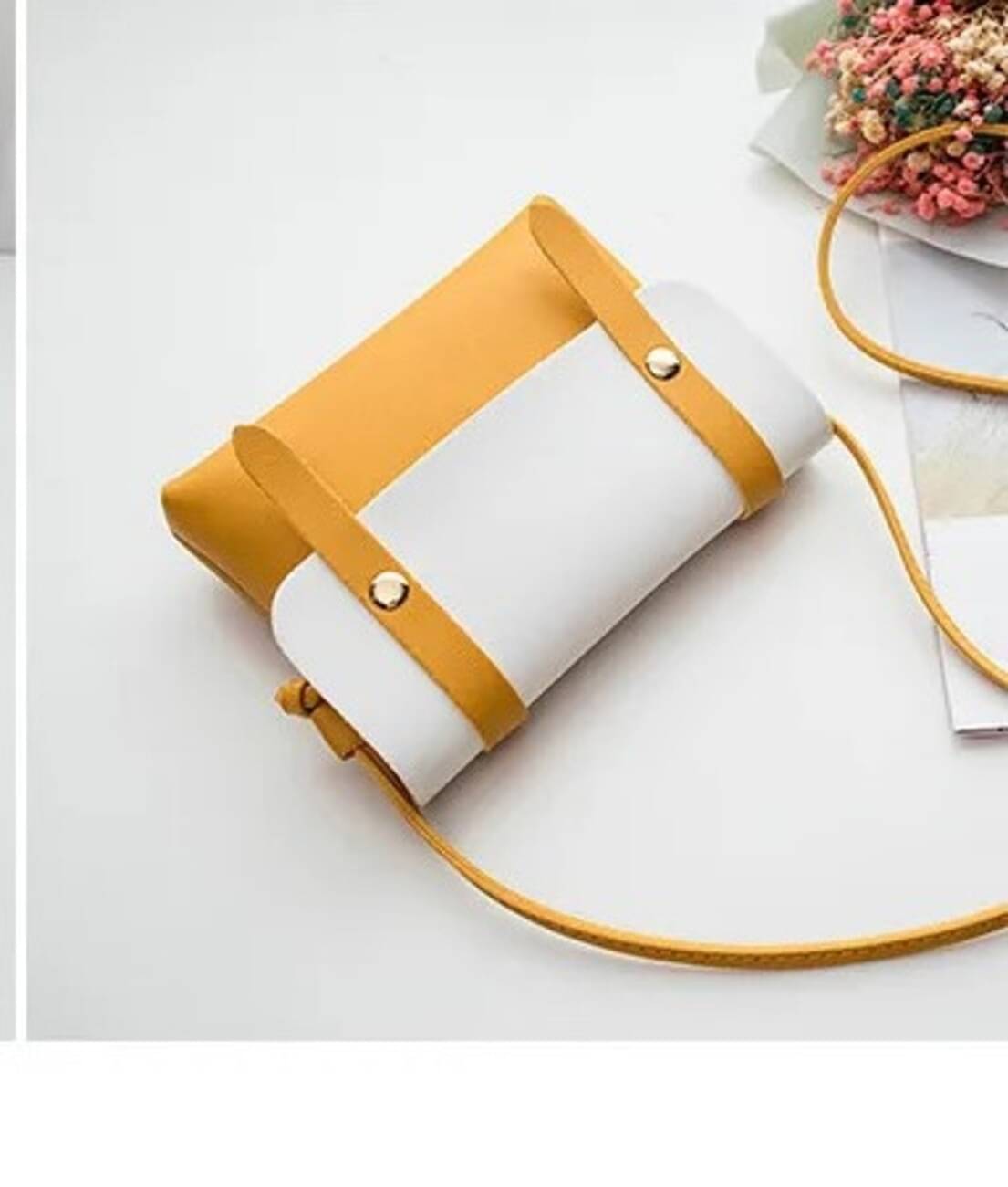     			gufrina Sling Bag PU Set of 1 ( Mustard )