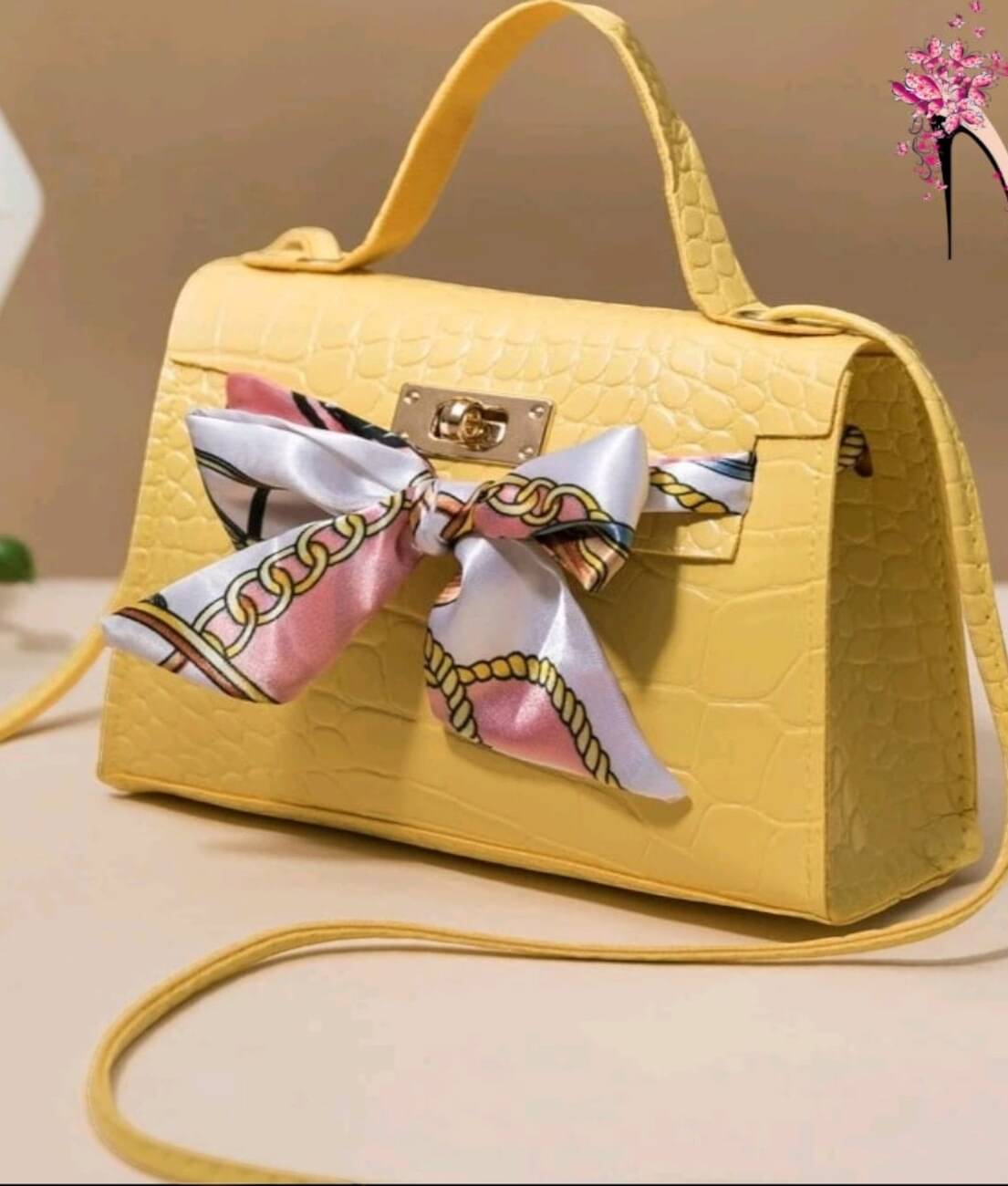     			gufrina Sling Bag PU Set of 1 ( Yellow )