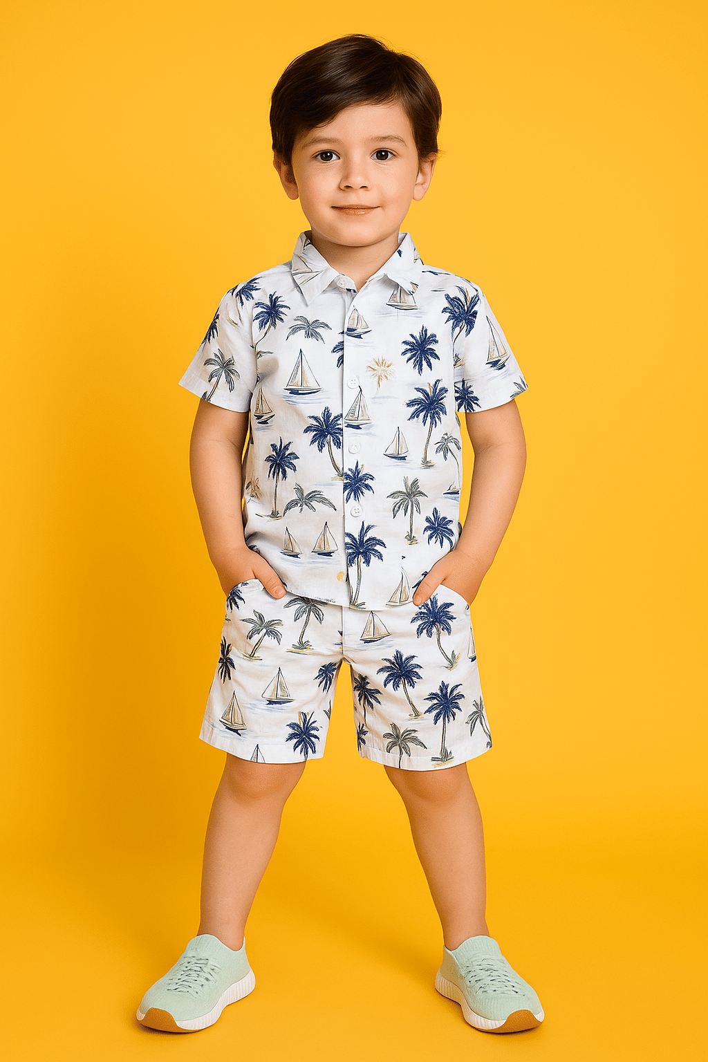     			ALY JOHN Pack of 1 Baby Boys Cotton Shirt & Pants Set ( Multicolor 4 )