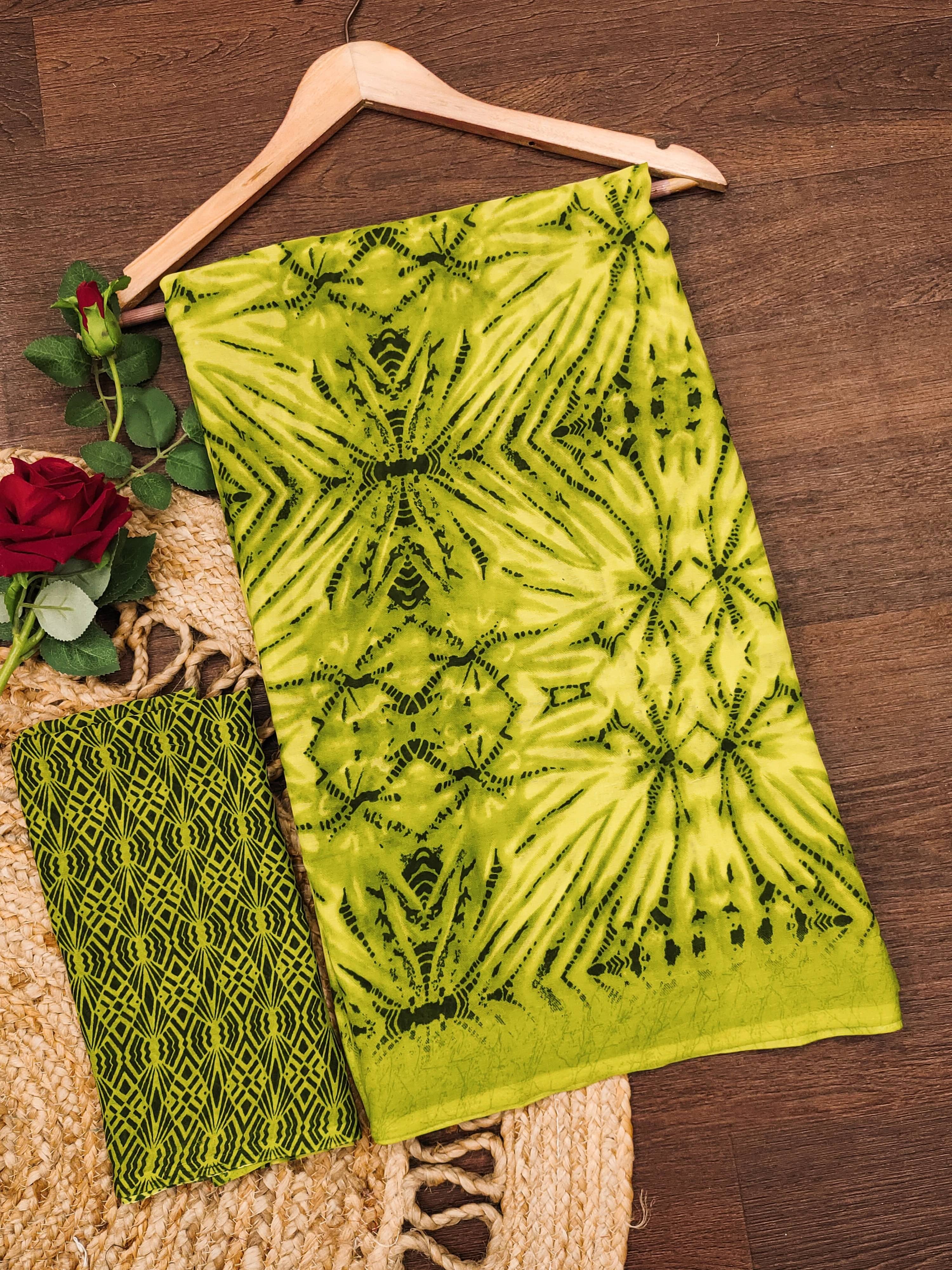 ANAND SAREES Georgette Printed Ilkal Saree With Unstitched Blouse Piece ( Green ) ANAND SAREES Georgette Printed Ilkal Saree With Unstitched Blouse Piece ( Green )