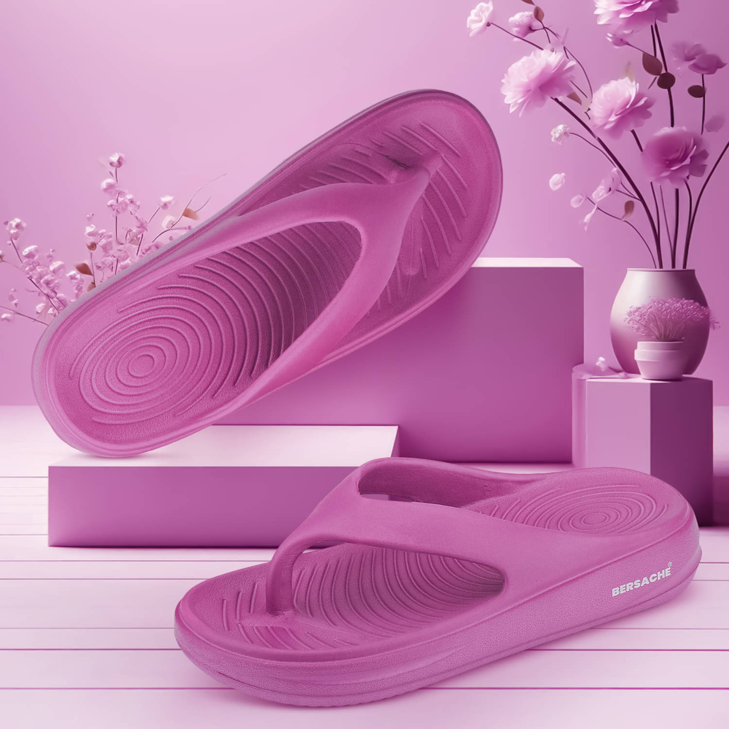     			Bersache Pink Women's Slipper