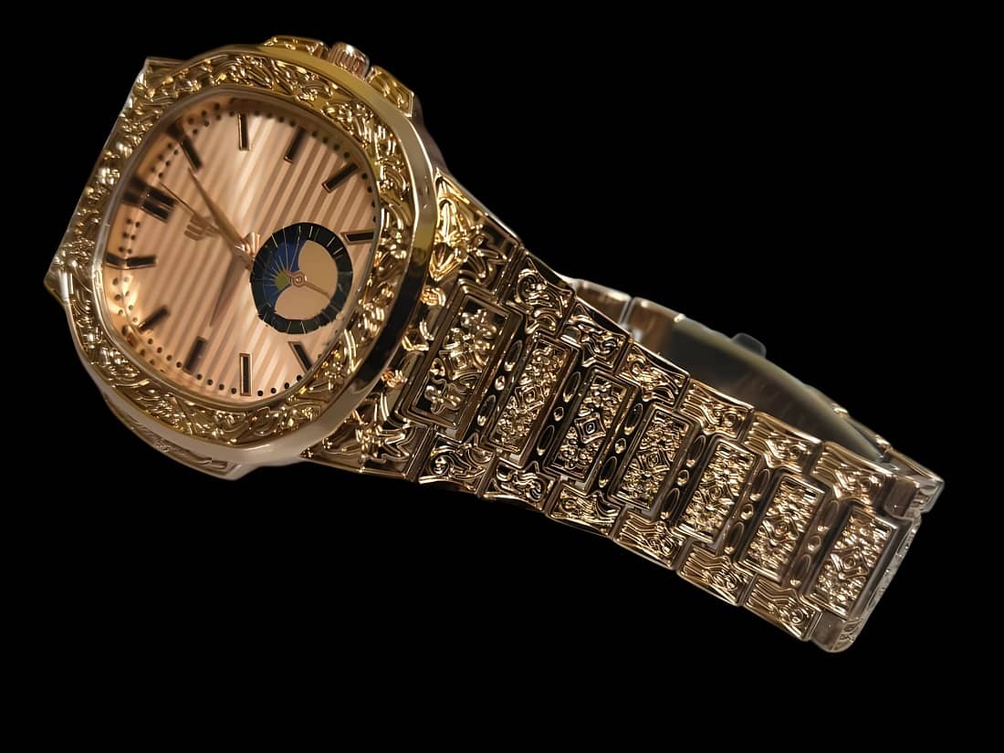 Cosmic Rose Gold Metal Analog Men's Watch