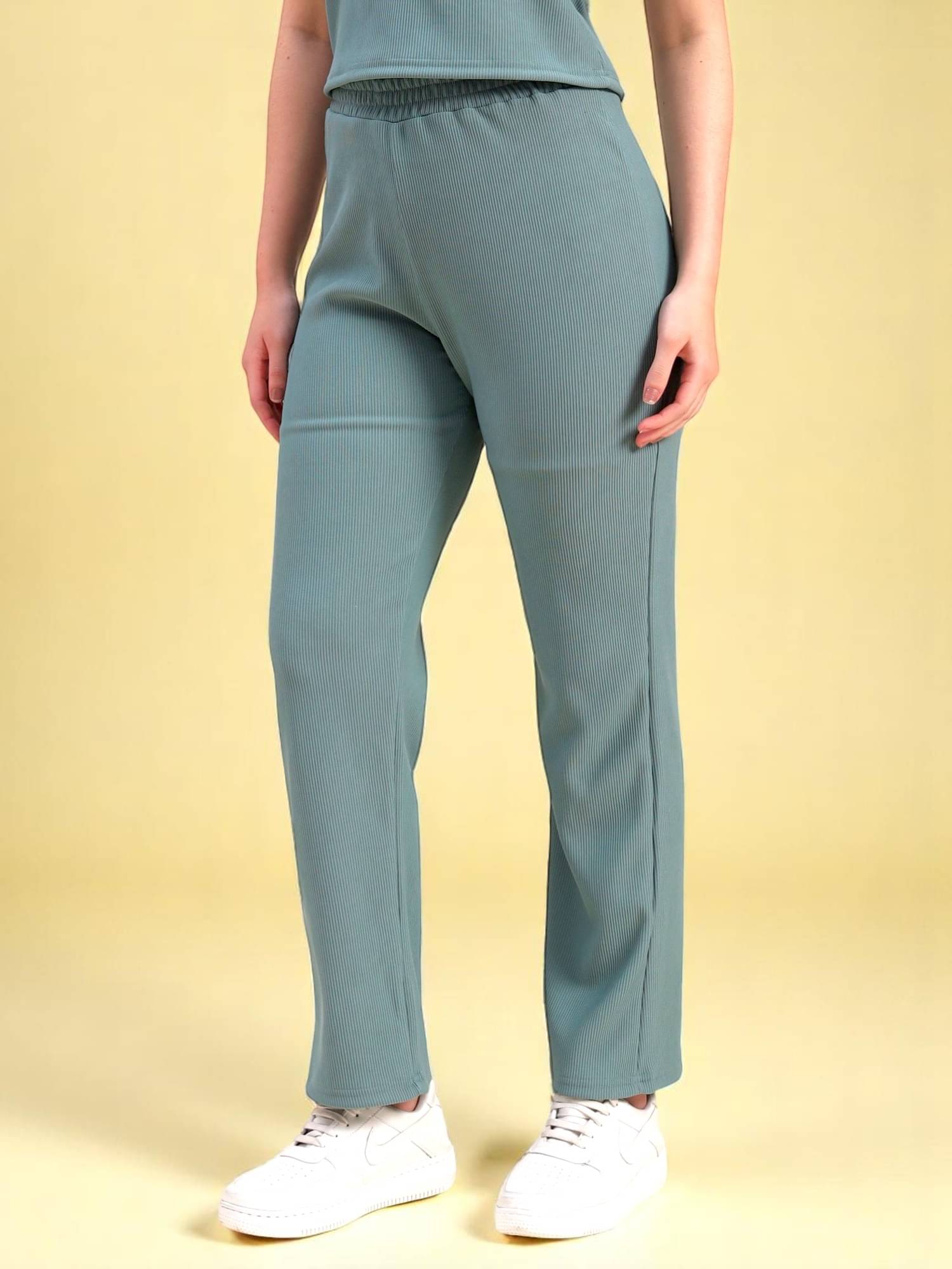     			Leewan Pack of 1 Cotton Straight Women's Casual Pants ( Mint Green )