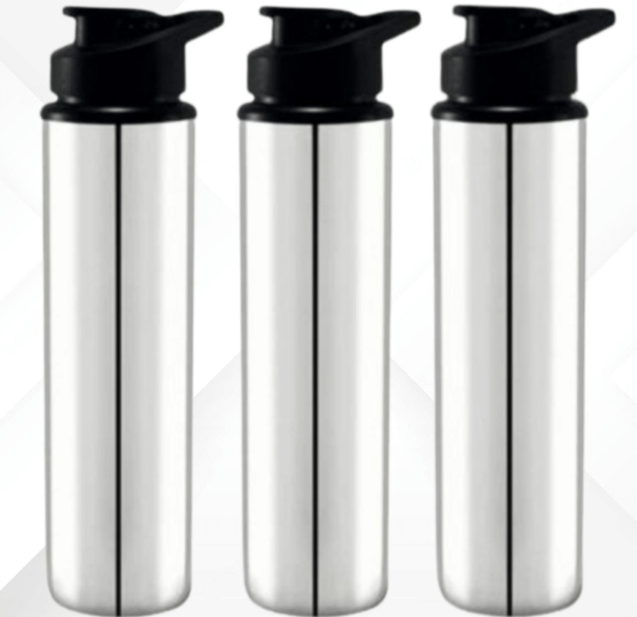     			STEEPLE Stainless Silver Stainless Steel Sipper Water Bottle 700 mL ( 3 )