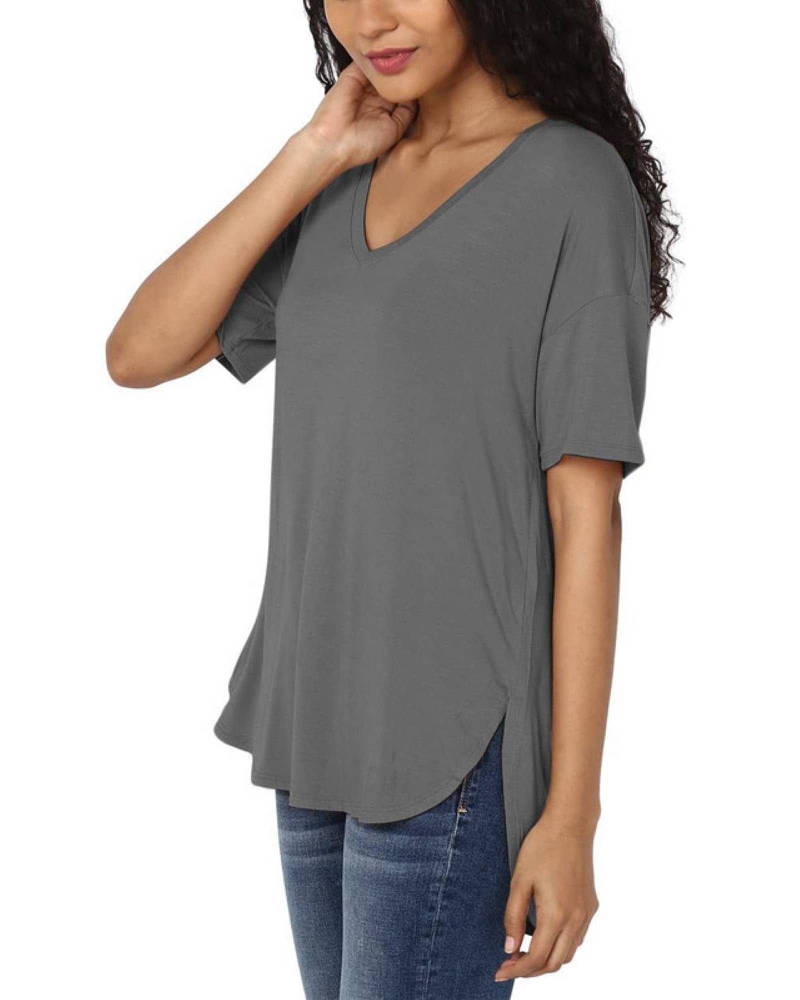 THE BLAZZE Women's Cotton Crop Top ( Grey )     			THE BLAZZE Women's Cotton Crop Top ( Grey )