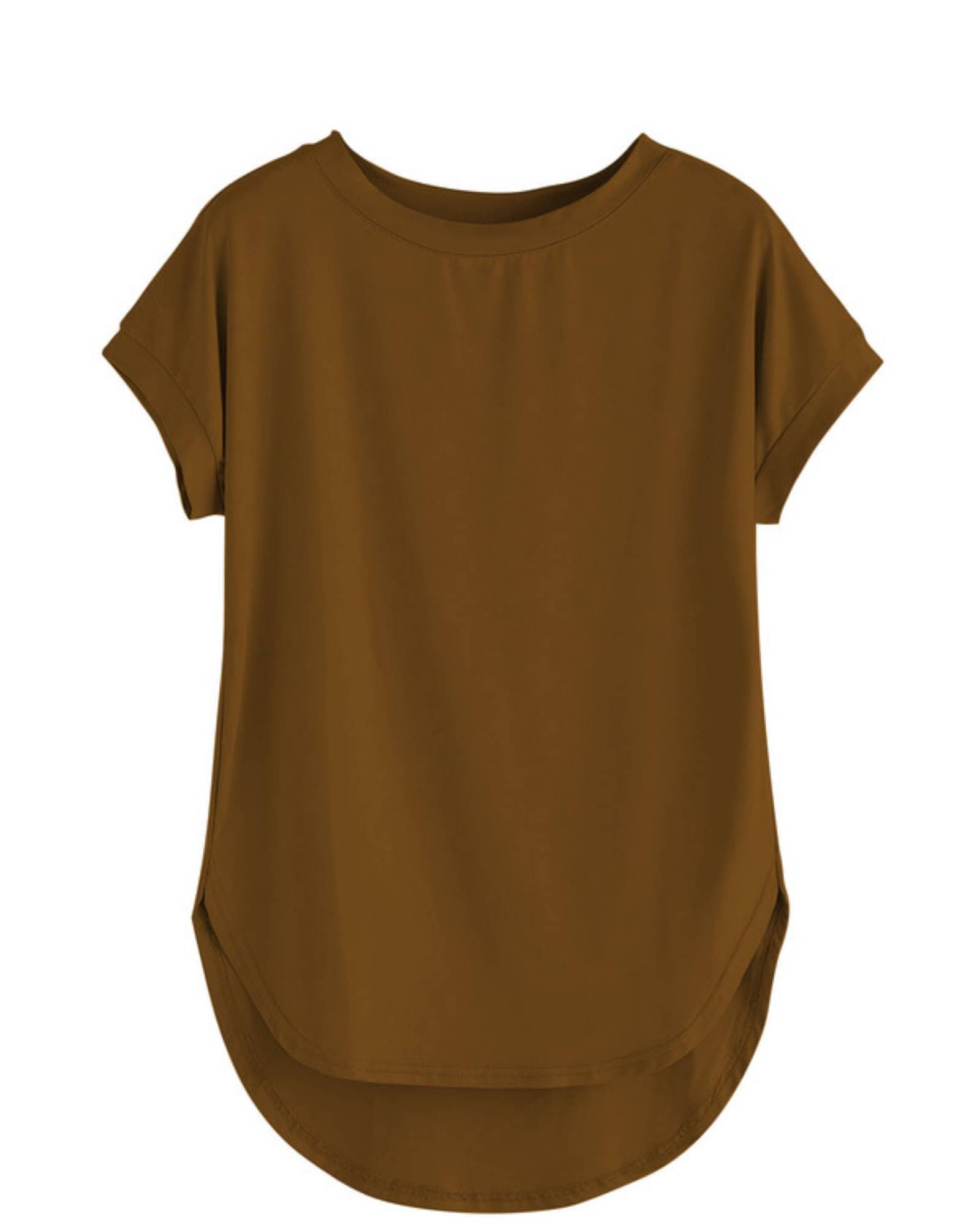 THE BLAZZE Women's Cotton Crop Top ( Brown ) THE BLAZZE Women's Cotton Crop Top ( Brown )