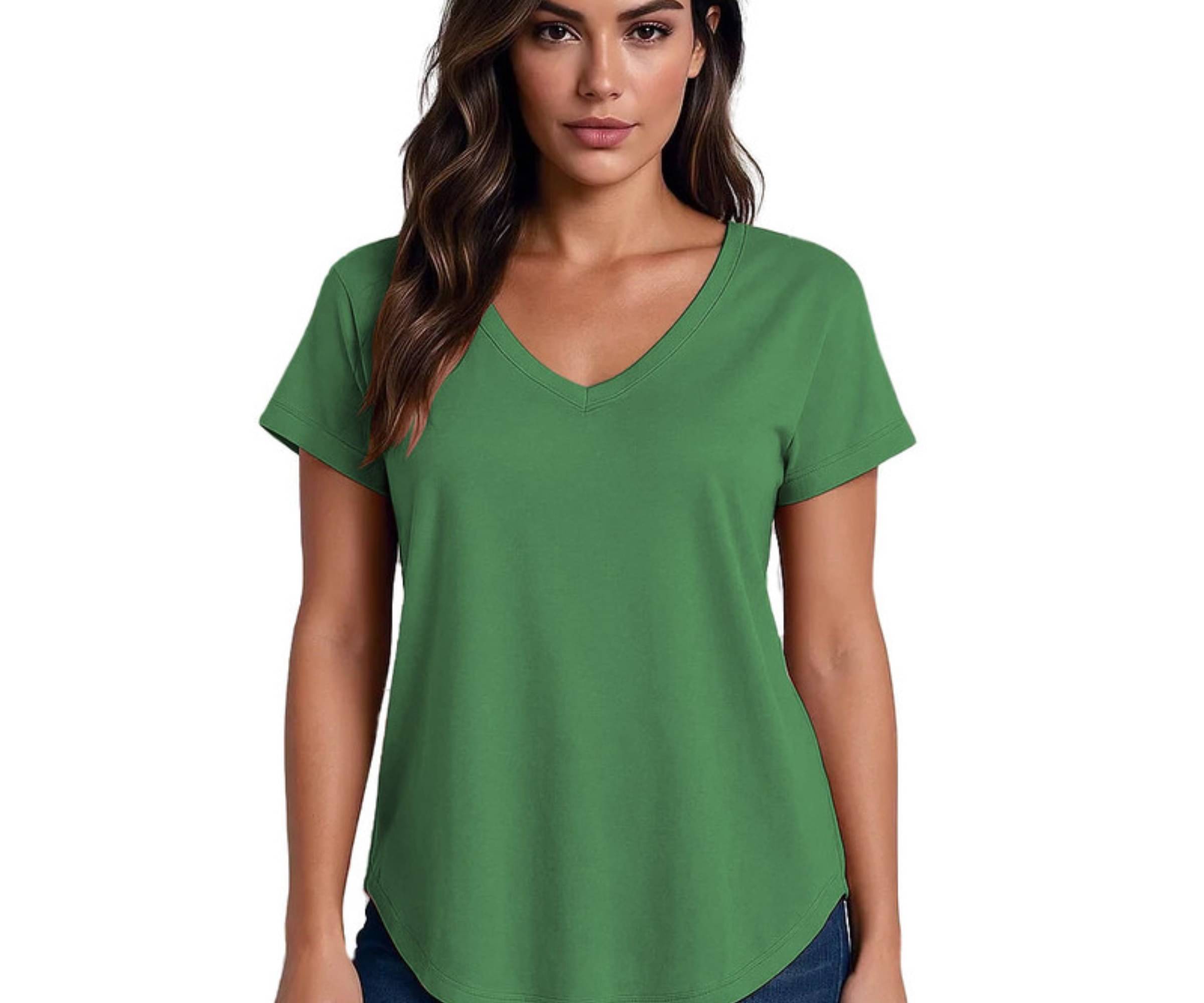 THE BLAZZE Women's Cotton Regular Top ( Green ) THE BLAZZE Women's Cotton Regular Top ( Green )