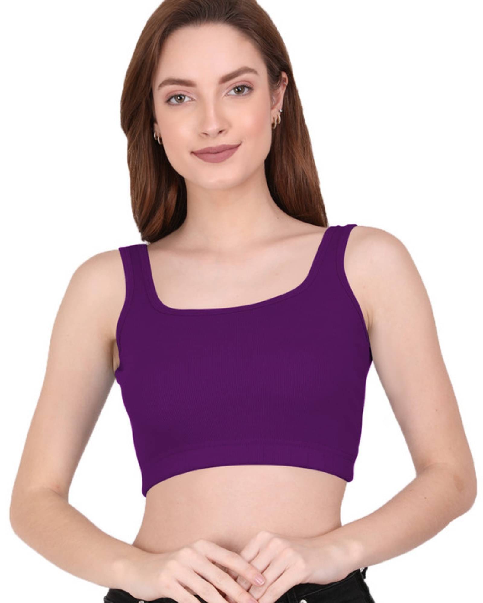 THE BLAZZE Women's Cotton Crop Top ( Pink ) THE BLAZZE Women's Cotton Crop Top ( Pink )