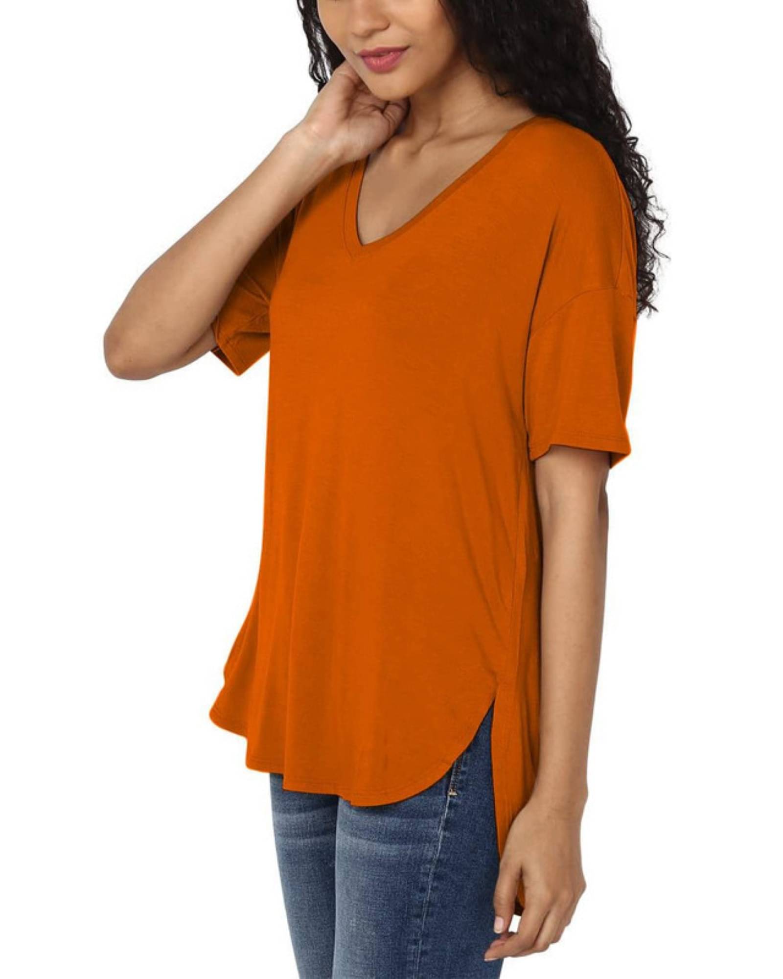 THE BLAZZE Women's Cotton Crop Top ( Orange ) THE BLAZZE Women's Cotton Crop Top ( Orange )