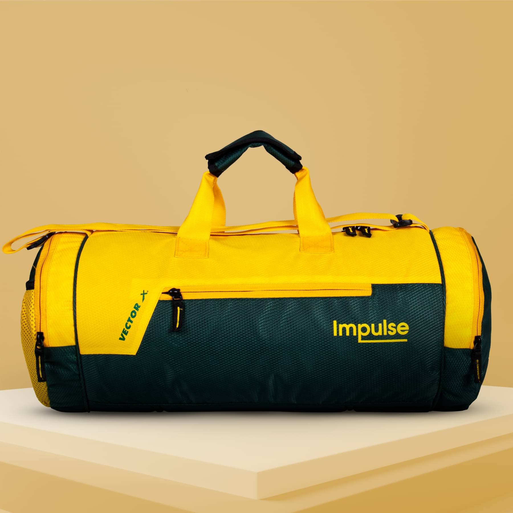 Vector X Polyester Yellow 30 Ltrs Gym Bag Vector X Polyester Yellow 30 Ltrs Gym Bag