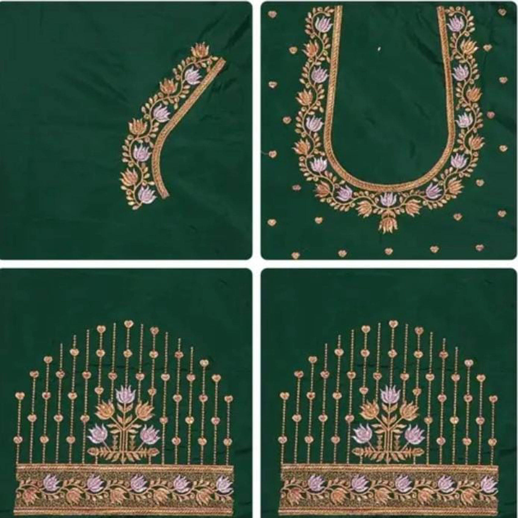 krishna trends Green Unstitched Art Silk Women's Blouse ( Pack of 1 ) krishna trends Green Unstitched Art Silk Women's Blouse ( Pack of 1 )