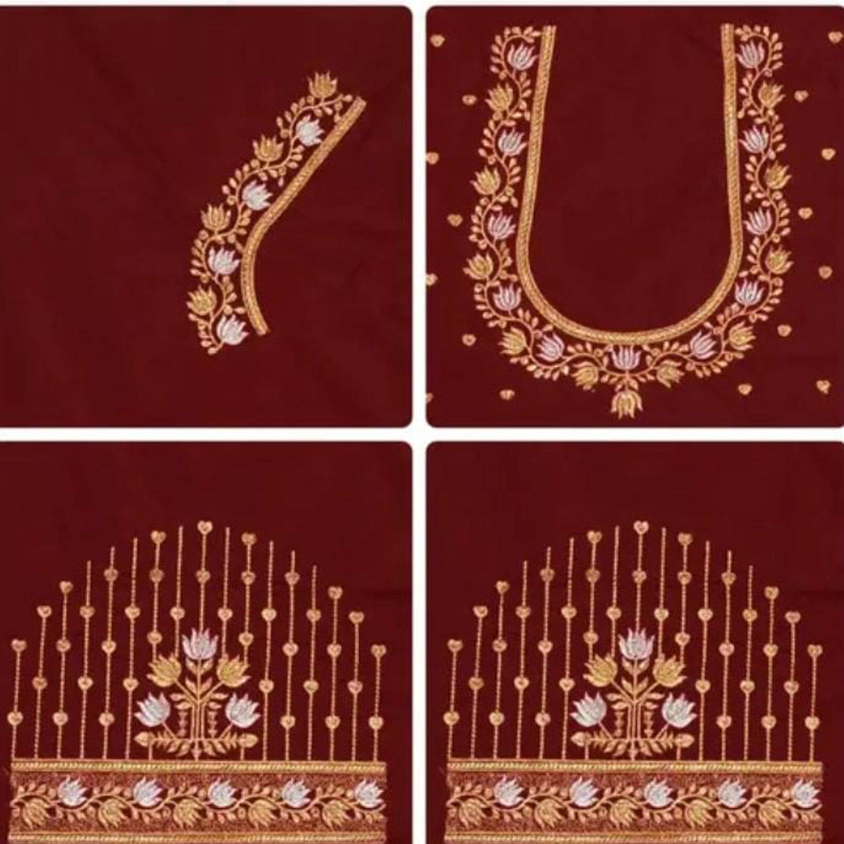 krishna trends Maroon Unstitched Art Silk Women's Blouse ( Pack of 1 ) krishna trends Maroon Unstitched Art Silk Women's Blouse ( Pack of 1 )