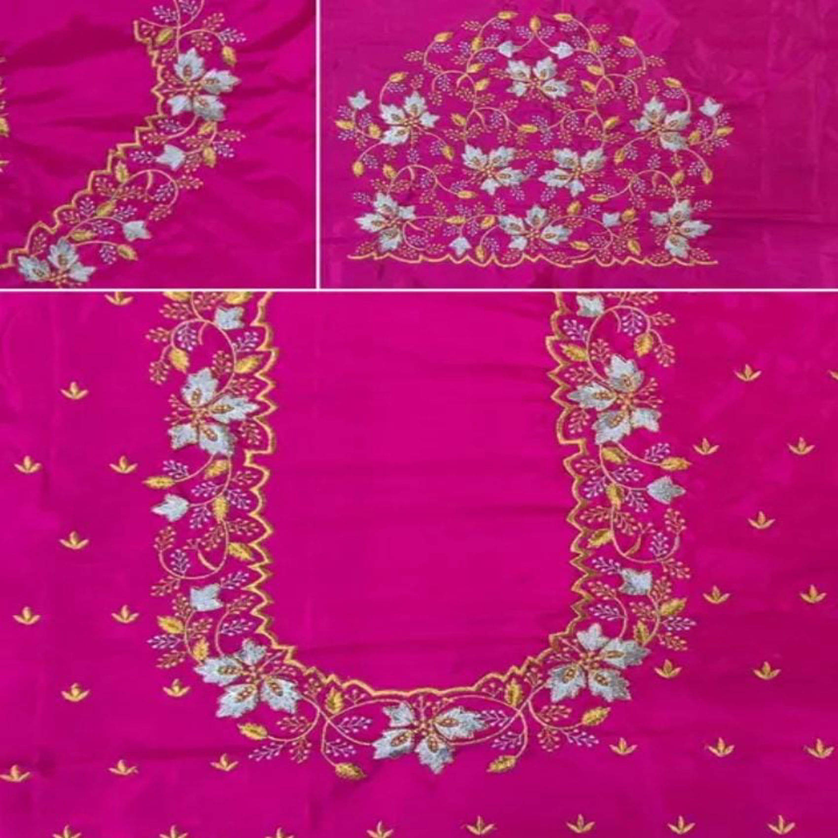 krishna trends Pink Unstitched Art Silk Women's Blouse ( Pack of 1 ) krishna trends Pink Unstitched Art Silk Women's Blouse ( Pack of 1 )