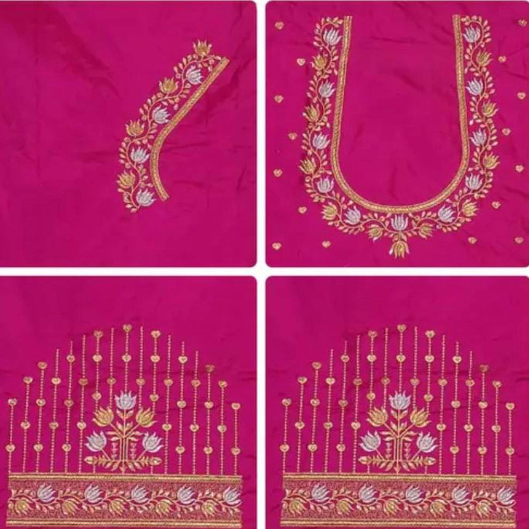 krishna trends Pink Unstitched Art Silk Women's Blouse ( Pack of 1 ) krishna trends Pink Unstitched Art Silk Women's Blouse ( Pack of 1 )