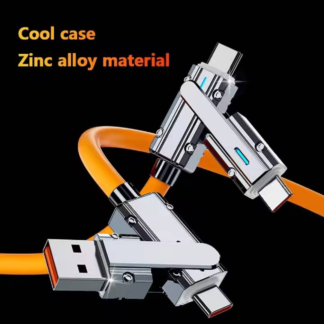 2-in-1 Fast Charging & Data Sync Cable | Dual Connector 2-in-1 Fast Charge Cable | Dual Connector for Android & iOS Devices 2-in-1 Fast Charging & Data Sync Cable | Dual Connector 2-in-1 Fast Charge Cable | Dual Connector for Android & iOS Devices