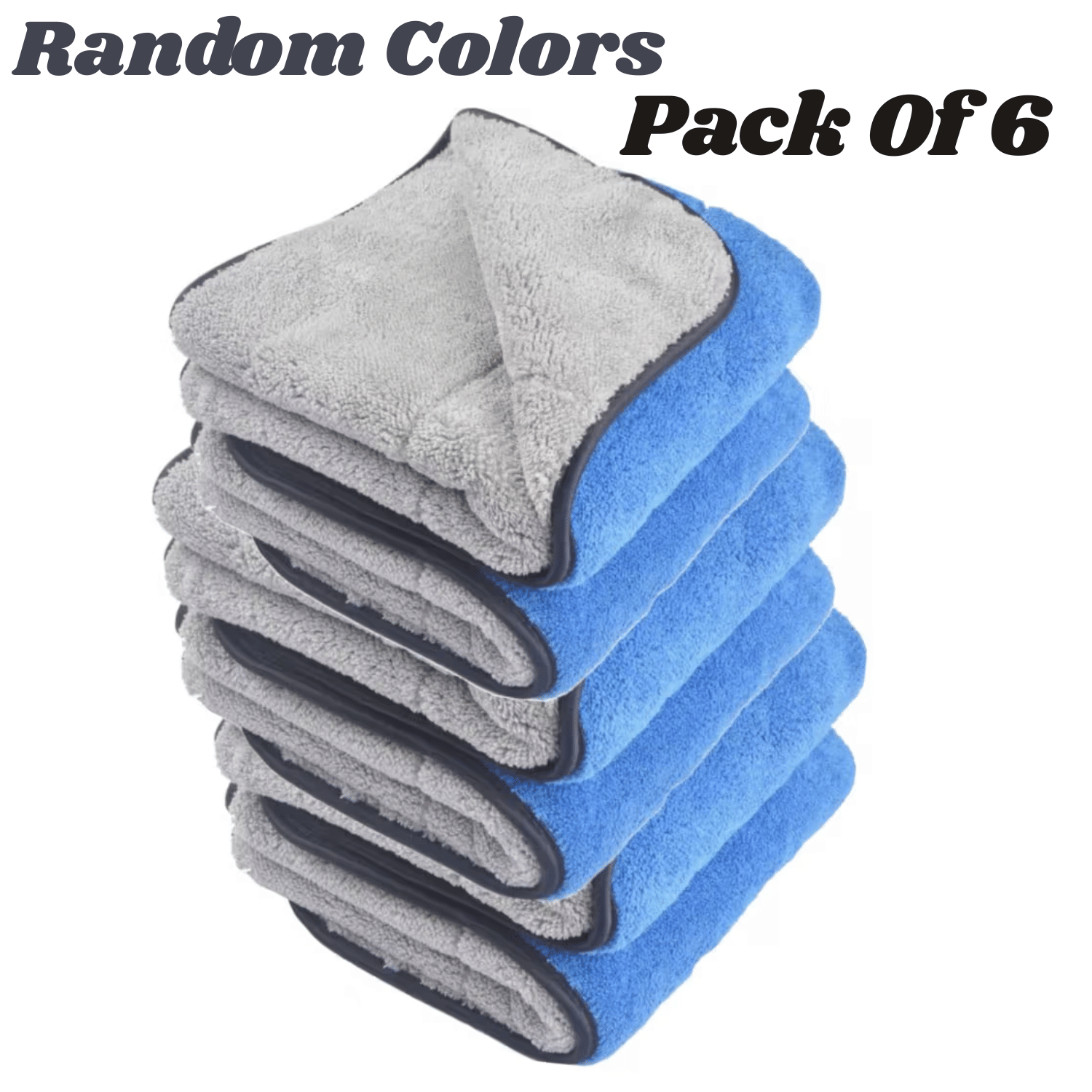     			AKSMIT Multicolor 800 GSM Microfiber Cloth For Automobile ( Pack of 6 )