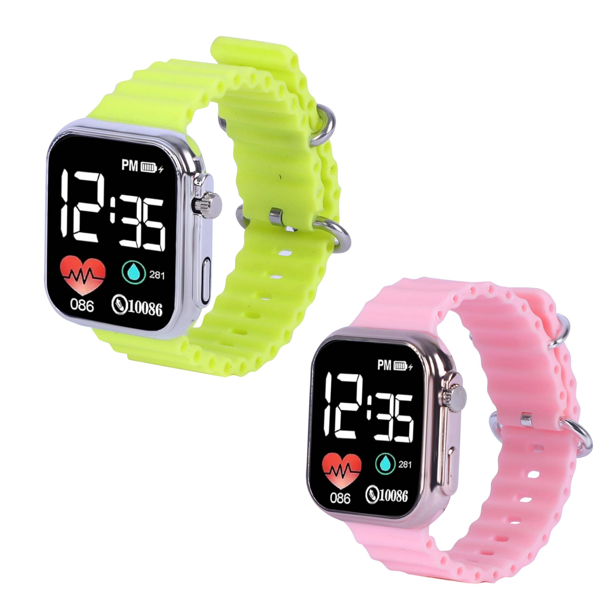 ALNA TURA Black Dial Digital Boys Watch ( Pack Of 2 ) ALNA TURA Black Dial Digital Boys Watch ( Pack Of 2 )
