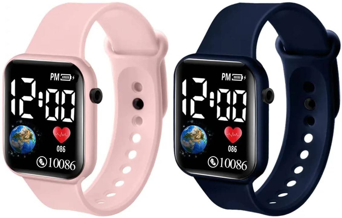 ALNA TURA Blue Dial Digital Boys Watch ( Pack Of 2 ) ALNA TURA Blue Dial Digital Boys Watch ( Pack Of 2 )