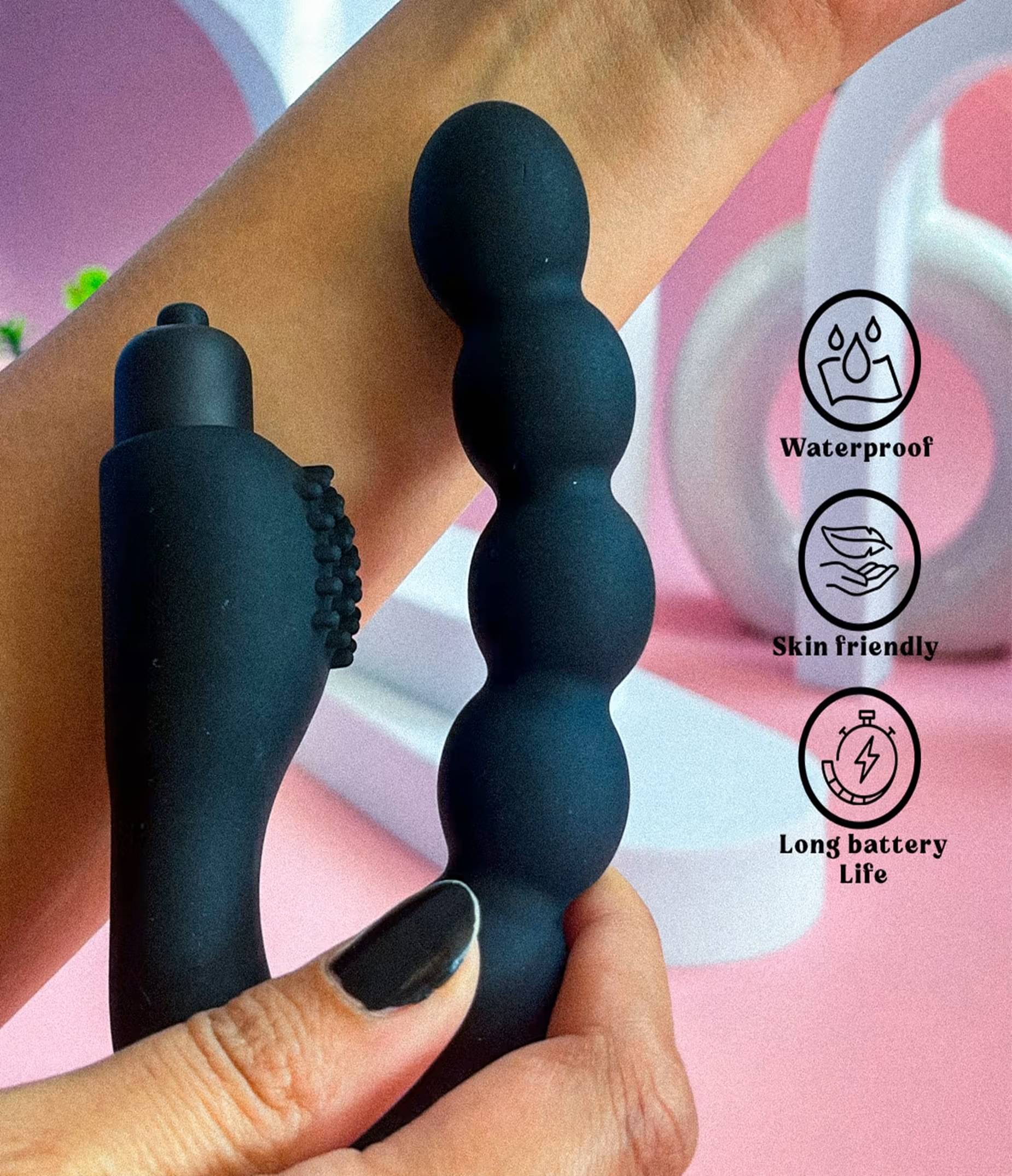 Abhyanga Flexable Nato Massager For Relax And Pain Relief - Black (Pack Of 1) Abhyanga Flexable Nato Massager For Relax And Pain Relief - Black (Pack Of 1)