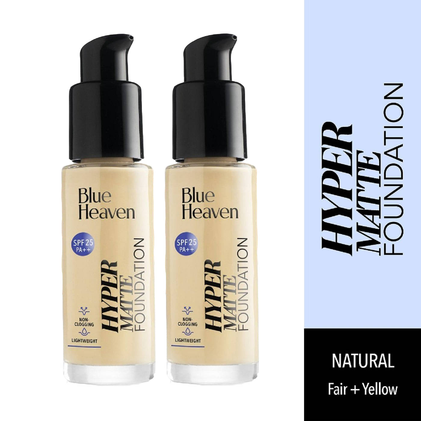     			Blue Heaven Hyper Matte Foundation, 30 ml, Vanilla101 (Pack of 2)