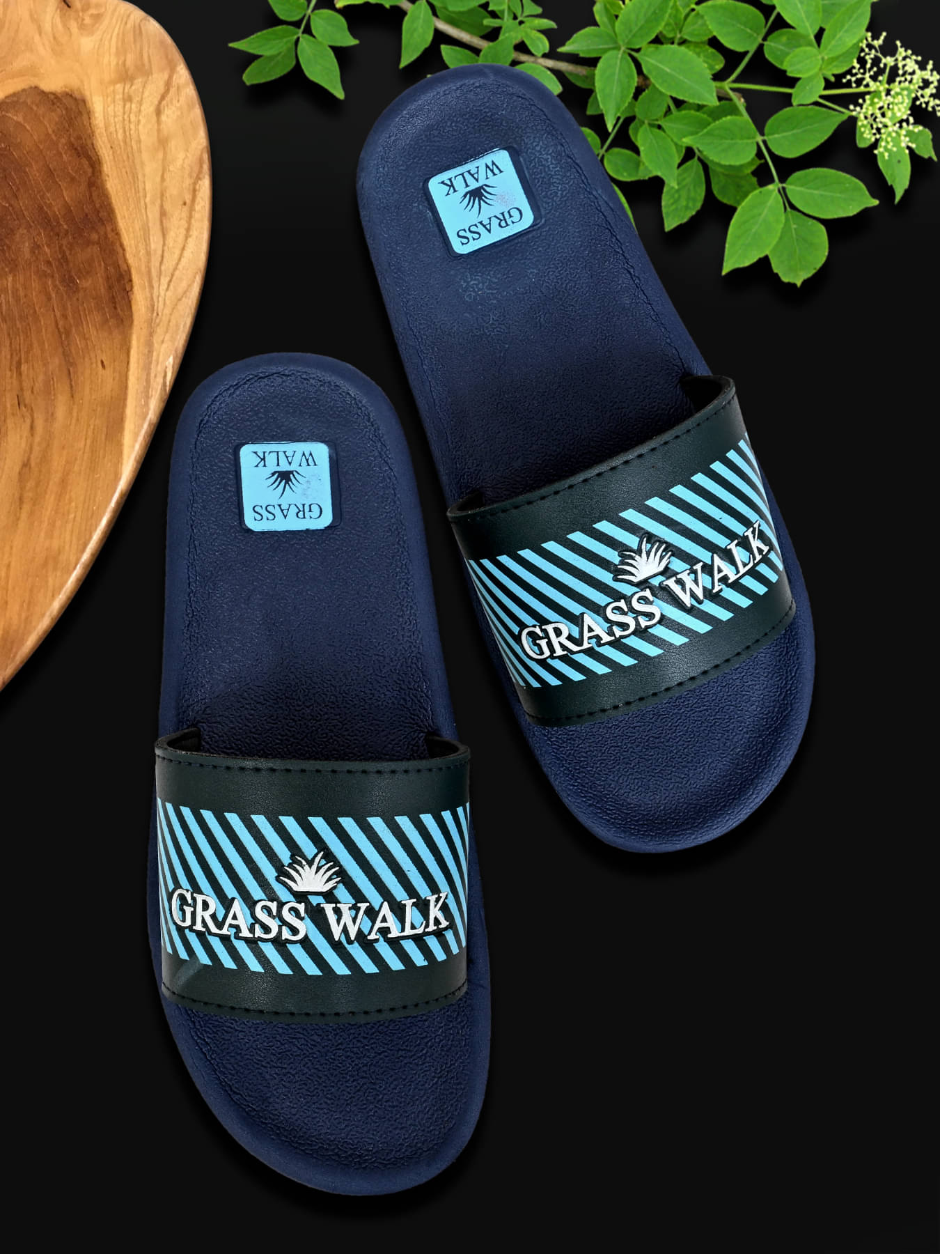     			CHHILL WALK Blue Men's Slide Flip Flop