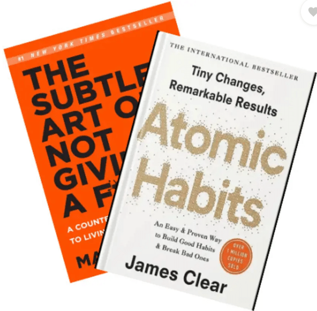     			Combo Atomic Habits + Subtle Art Reading Books  (Paperback, J.C)