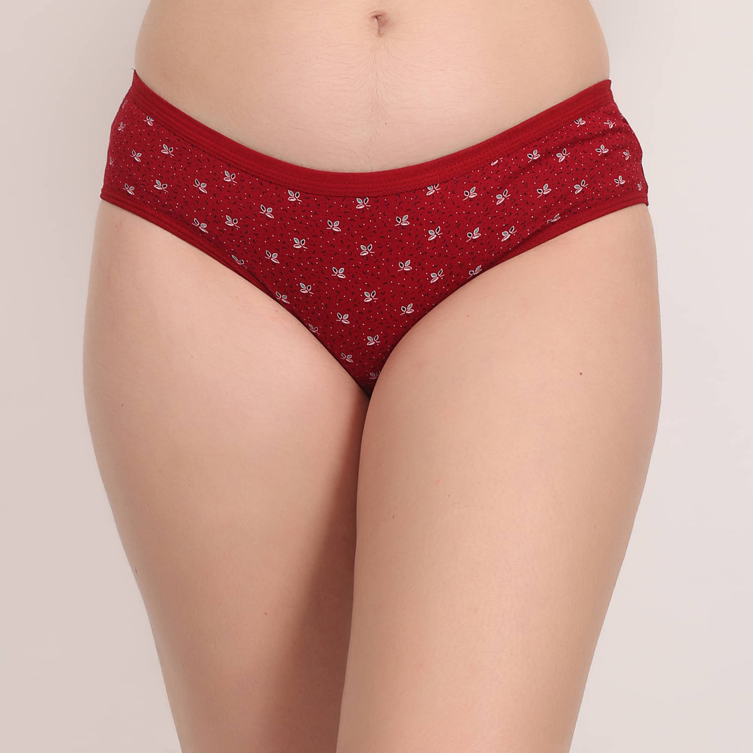     			Da Ritu's Pack of 1 Cotton Lycra Briefs For Women ( Maroon )