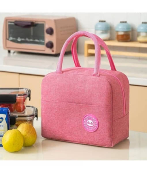 FSN Multi Color Fabric Lunch Bag Pack of 1 FSN Multi Color Fabric Lunch Bag Pack of 1