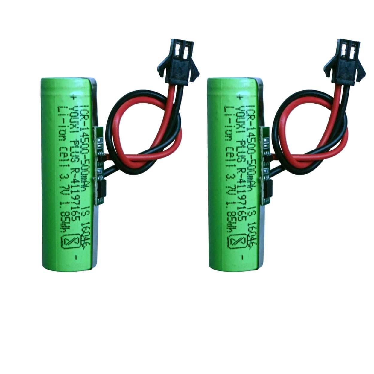 Faymla Toy Battery Pack 3.7 Volt 500 mAH RC Toy Car Battery SM-2P Plug for Remote Control Cars, Trucks, Stunt Vehicles, Stunt Car Etc. Rechargeable Battery Pack with BMS Module Inbuilt (Pack-of-2) Faymla Toy Battery Pack 3.7 Volt 500 mAH RC Toy Car Battery SM-2P Plug for Remote Control Cars, Trucks, Stunt Vehicles, Stunt Car Etc. Rechargeable Battery Pack with BMS Module Inbuilt (Pack-of-2)