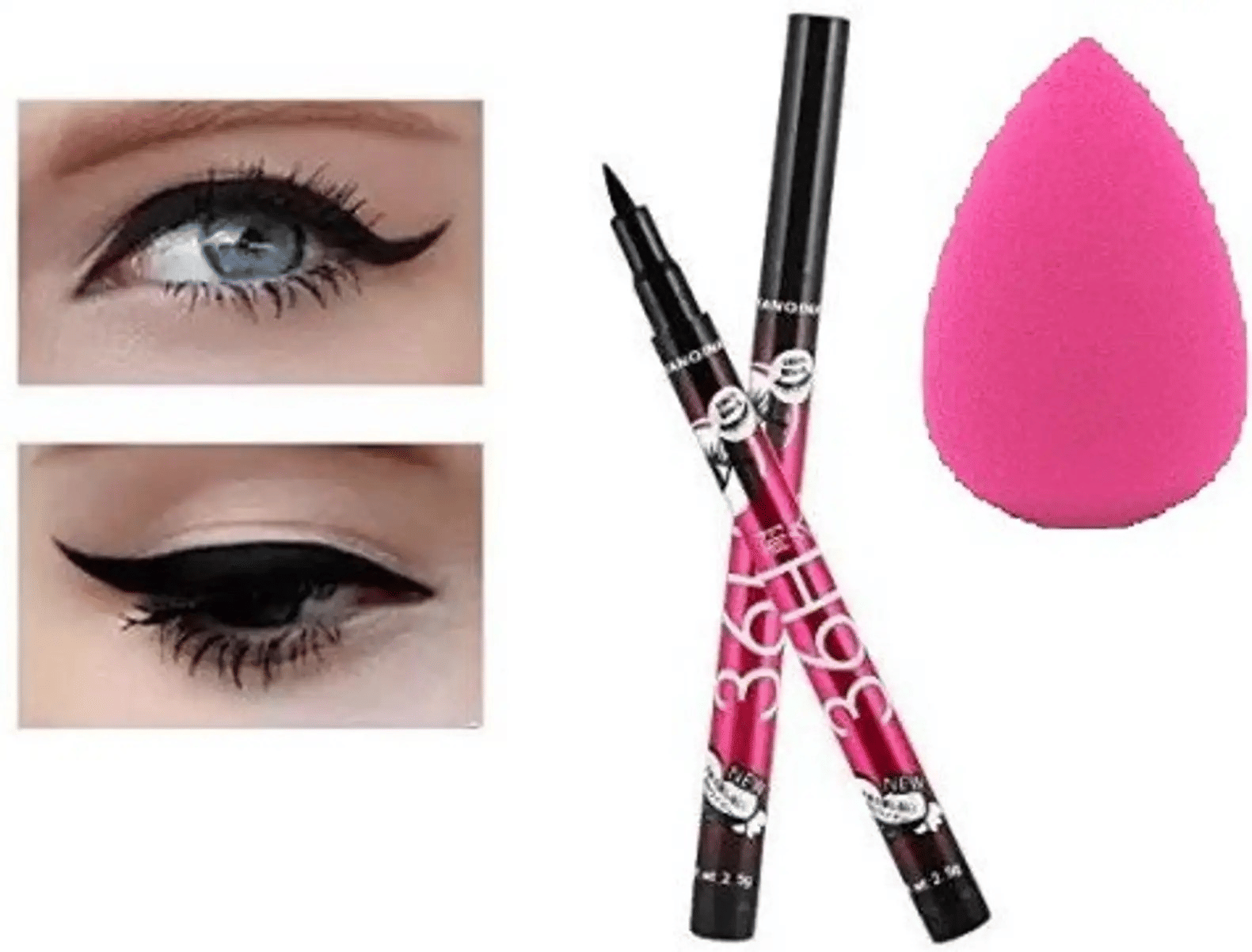     			Generic Black Sheer Eye Liner Pencil ( Pack of 3 )
