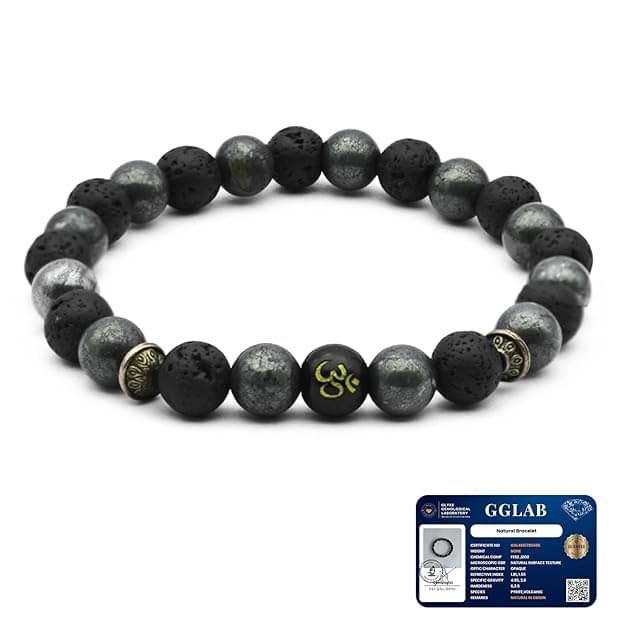     			HEALINGGEMS Black Bracelet ( Pack of 1 )