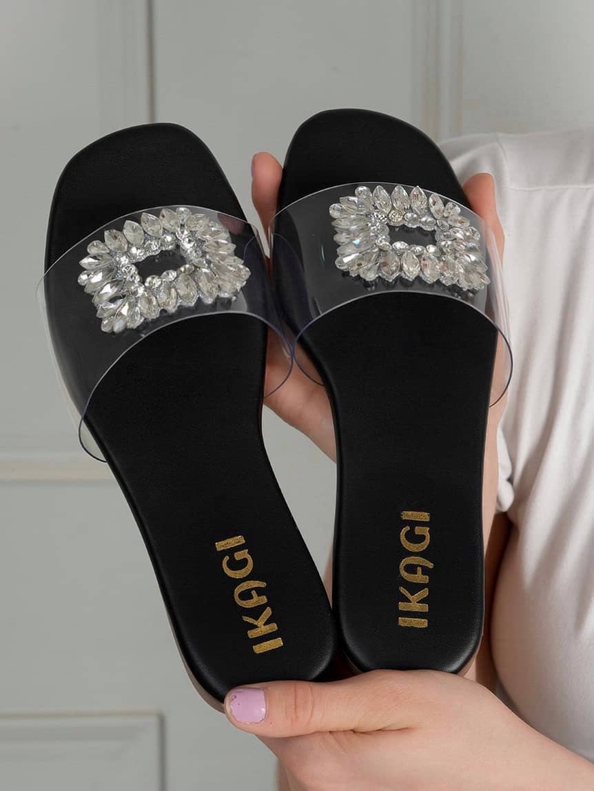 IKAGI Black Women's Flats