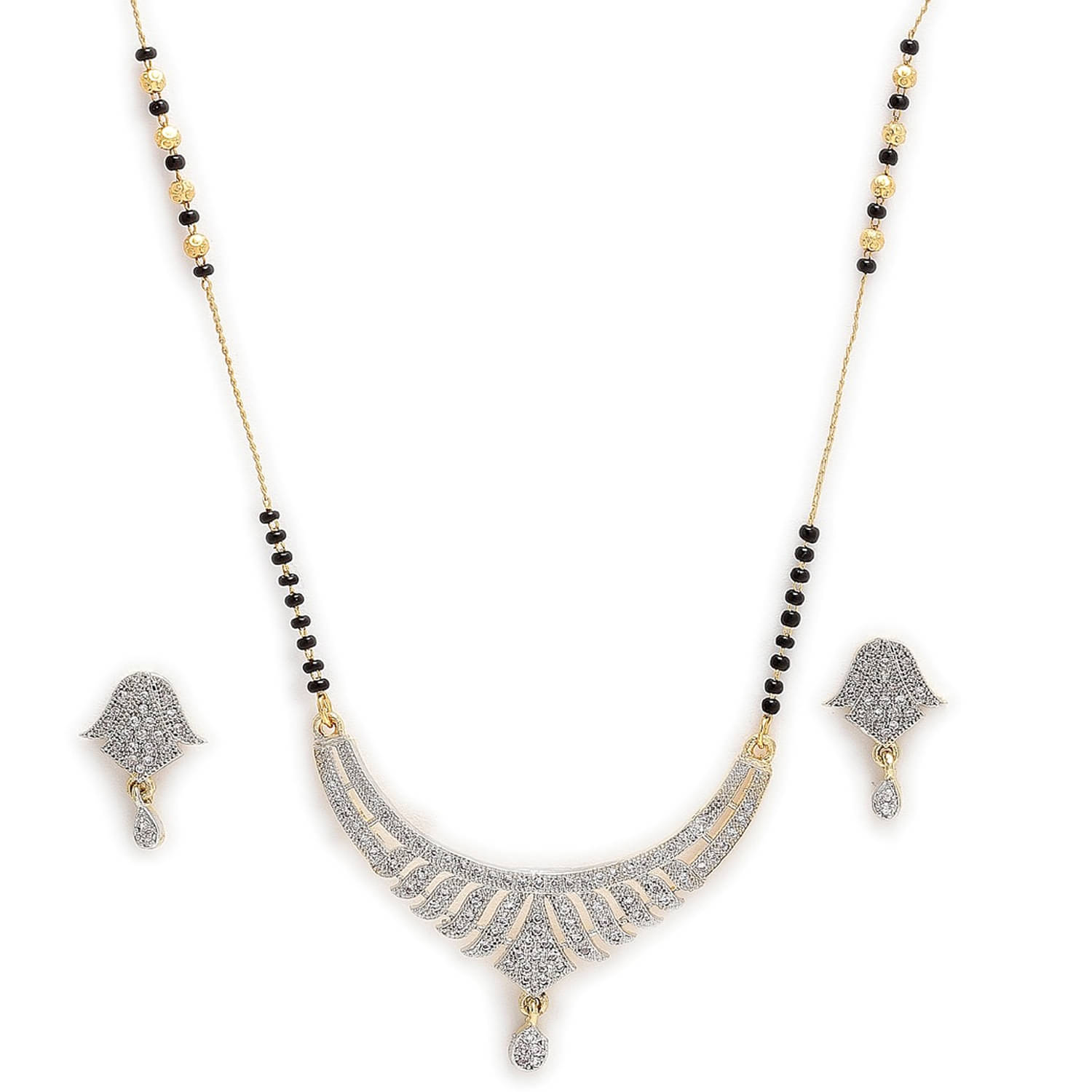    			J D Jewellers Silver Mangalsutra Set ( Pack of 1 )