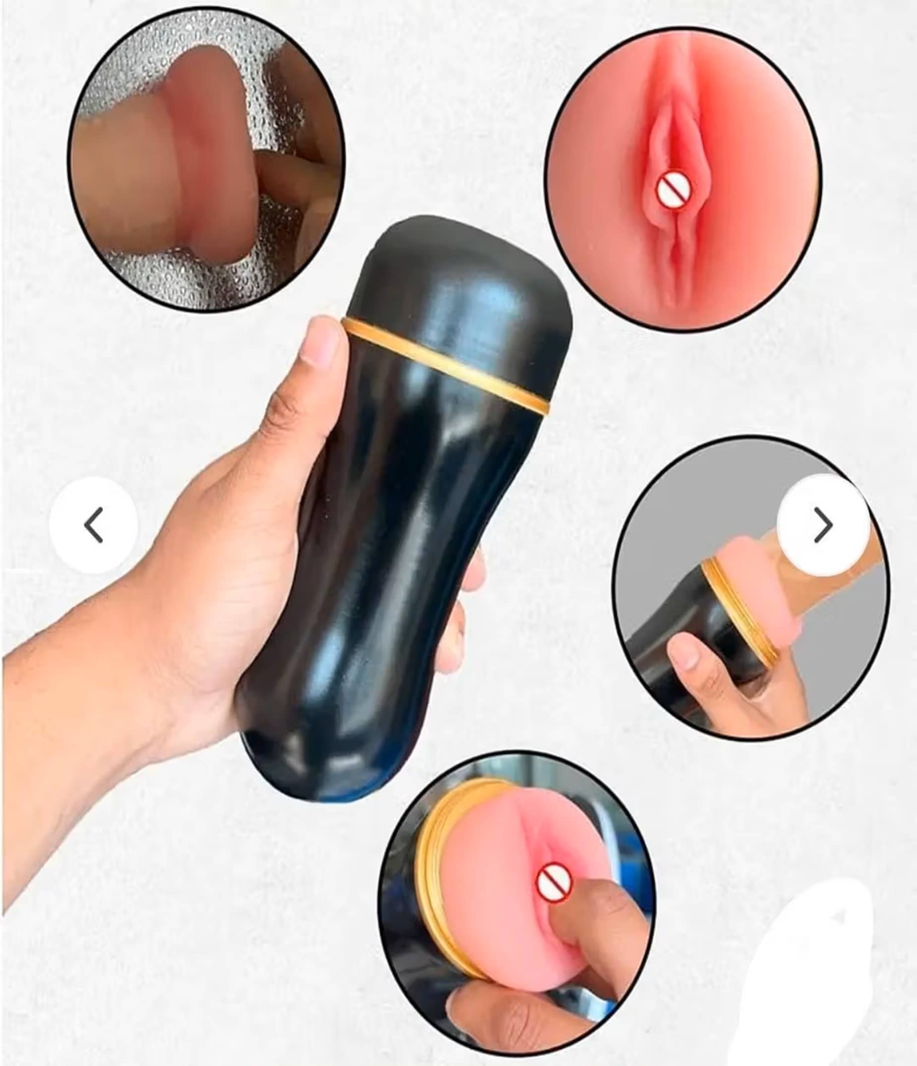 KNIGHTRIDERS PRESENT 7.5 INCH POCKET PUSSY TIGHT VAGINA MASTURBATION CUP FOR MALE