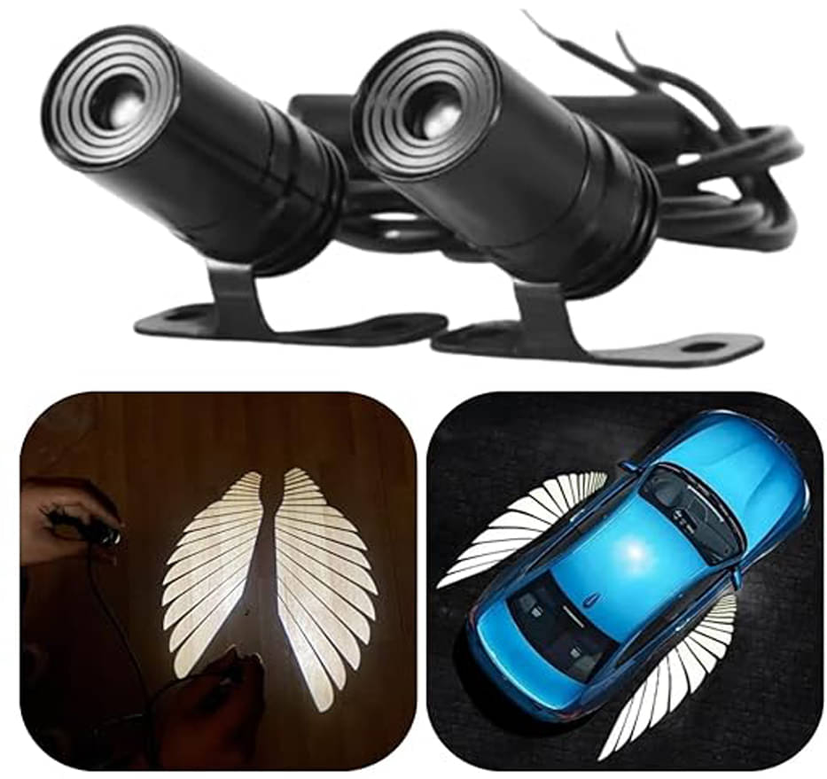 LED Angel Wings Style Light Waterproof, Universal fit for All Motorcycle and Car Models (White Color Angel Wings Reflection) (Pack of 1 SET) LED Angel Wings Style Light Waterproof, Universal fit for All Motorcycle and Car Models (White Color Angel Wings Reflection) (Pack of 1 SET)
