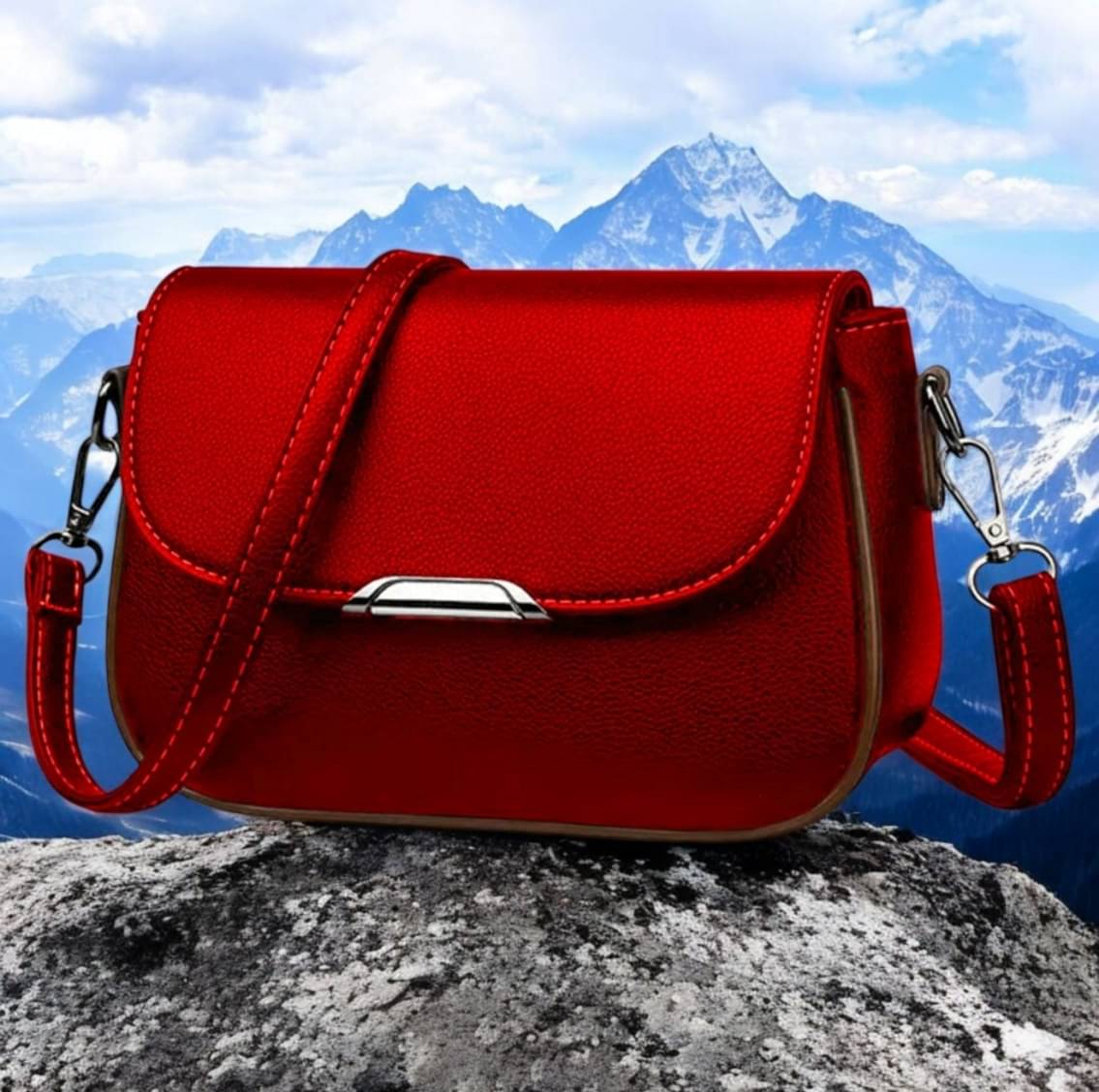     			MI PLUS Sling Bag PU Set of 1 ( Maroon )