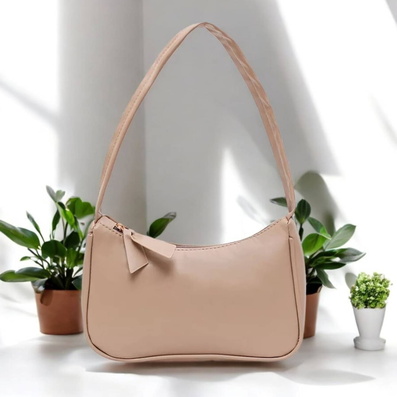     			MI PLUS Sling Bag PU Set of 1 ( Beige )