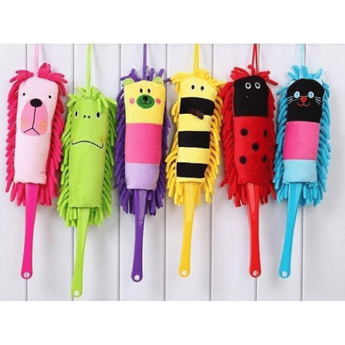     			Microfiber Character Duster for Window Cleaner Conditioner Furniture Dusting Microfiber Household Dust Removal Clean Brush Home Cleaning, Multicolour 1 Pcs