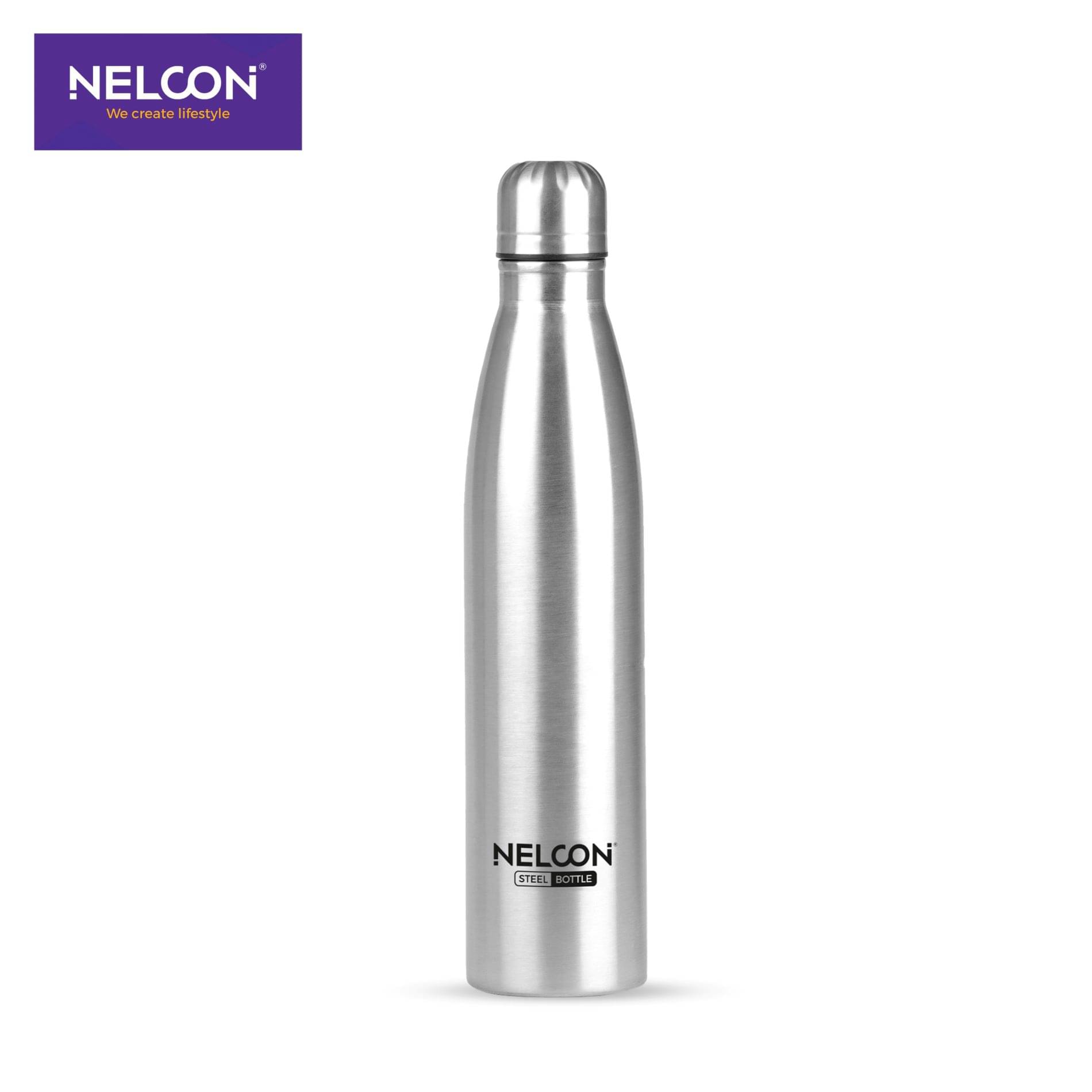 Nelcon COLA BOTFLY Silver Stainless Steel Fridge Water Bottle 750 mL ( Set of 1 ) Nelcon COLA BOTFLY Silver Stainless Steel Fridge Water Bottle 750 mL ( Set of 1 )