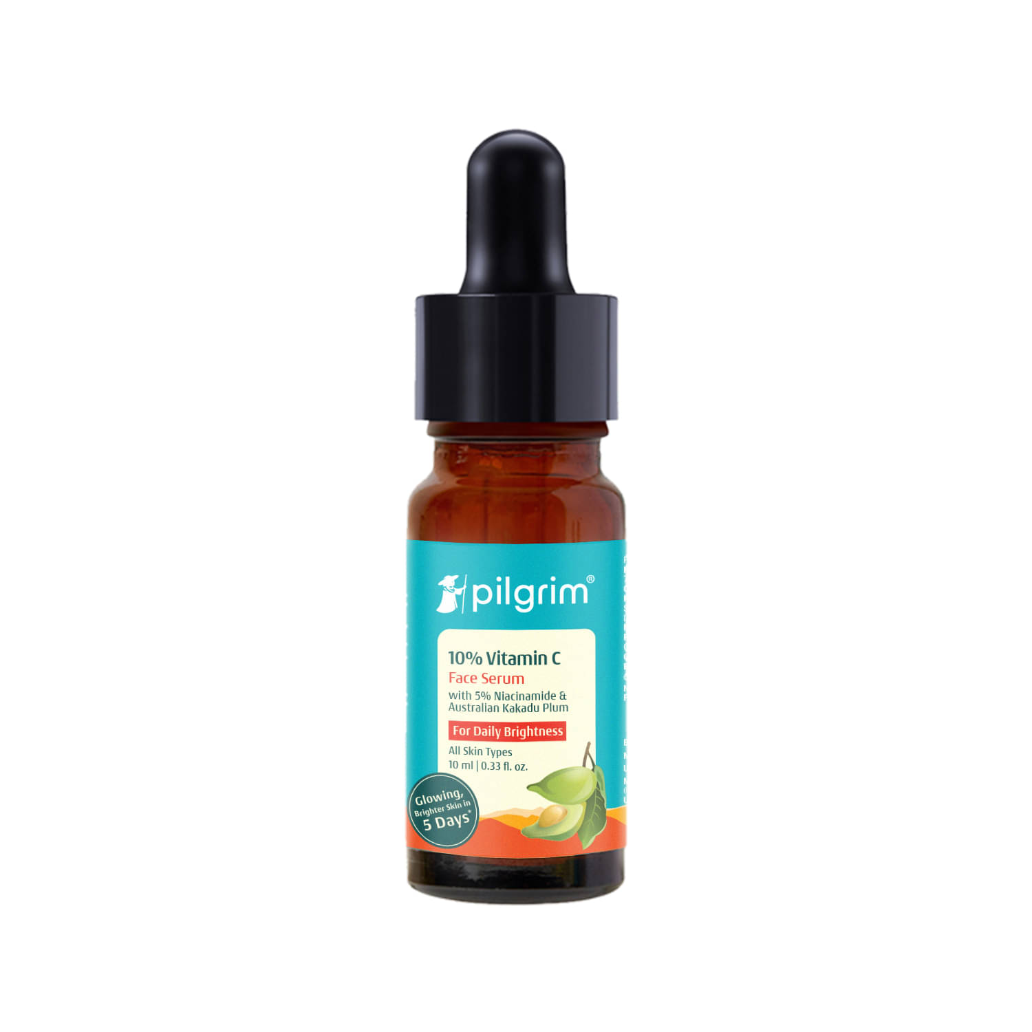     			Pilgrim 10% Vitamin C Face Serum For Daily Brightness for All Skin Type,10ml (Pack of 1)