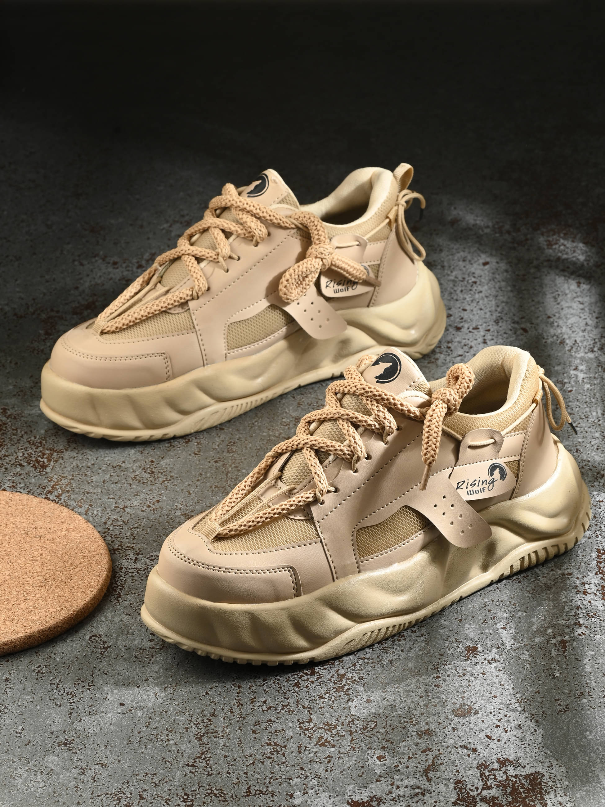     			Rising Wolf Tan Men's Sneakers