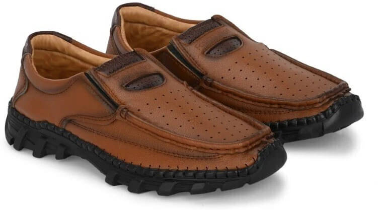     			Rising Wolf Tan Men's Slip on
