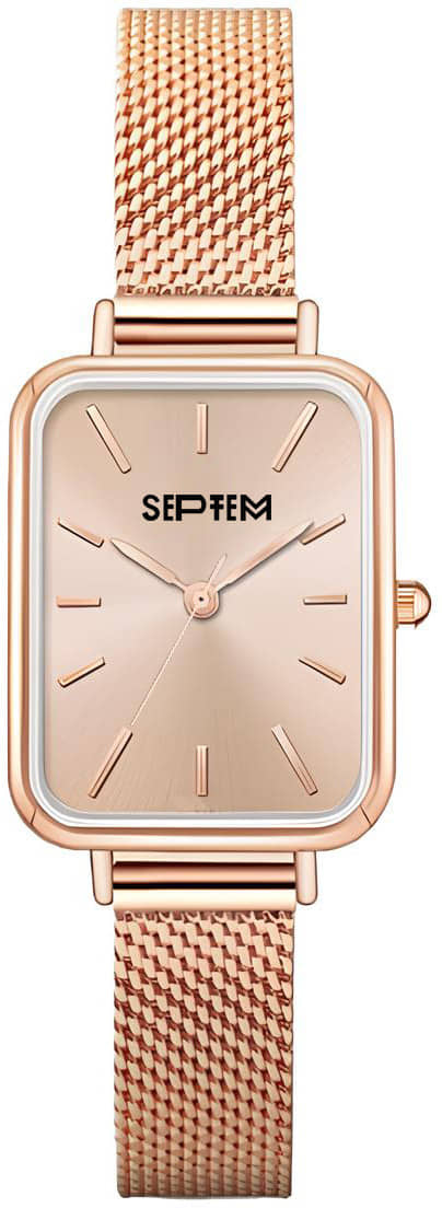 Septem Rose Gold Stainless Steel Analog Womens Watch