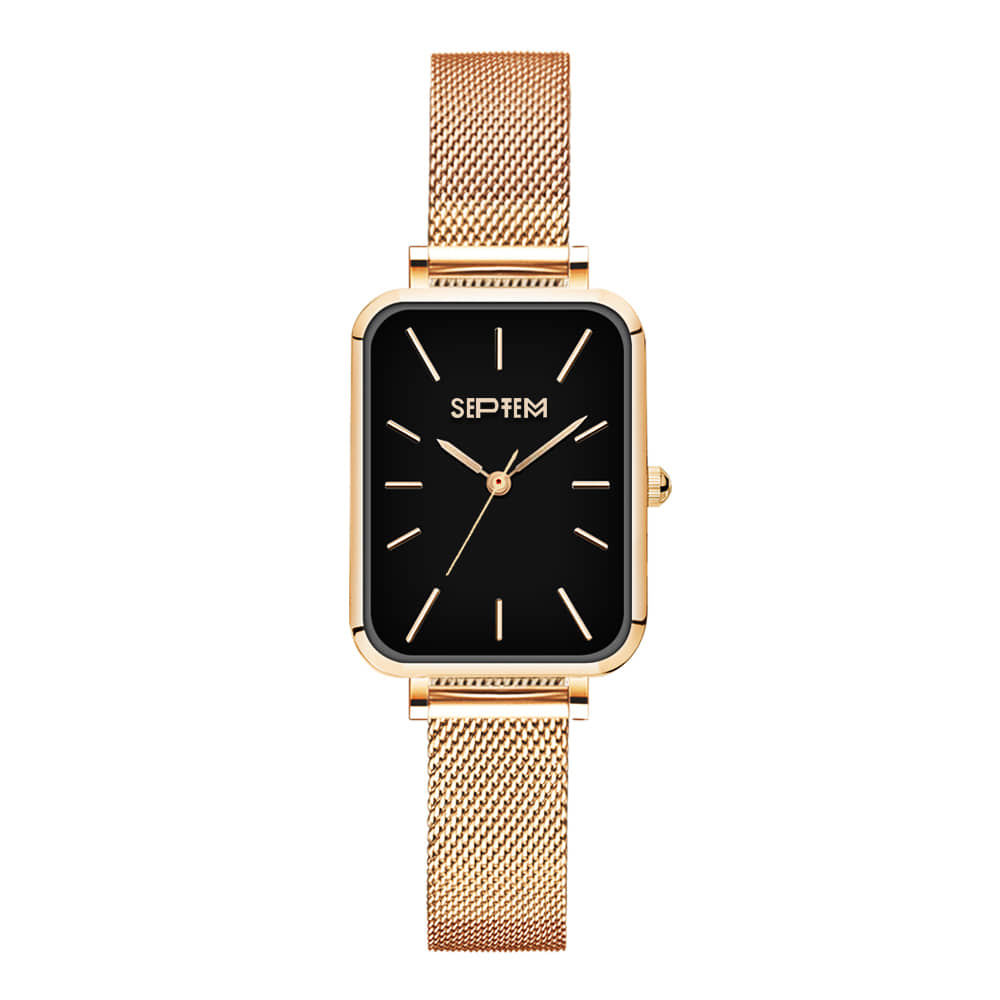 Septem Rose Gold Stainless Steel Analog Womens Watch
