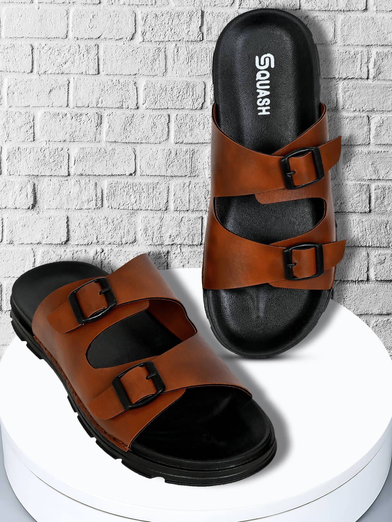 Squash Tan Men's Thong Flip Flop