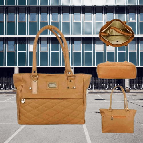     			THE MONAIN CEAPT Handheld Bag PU Set of 1 ( Brown )