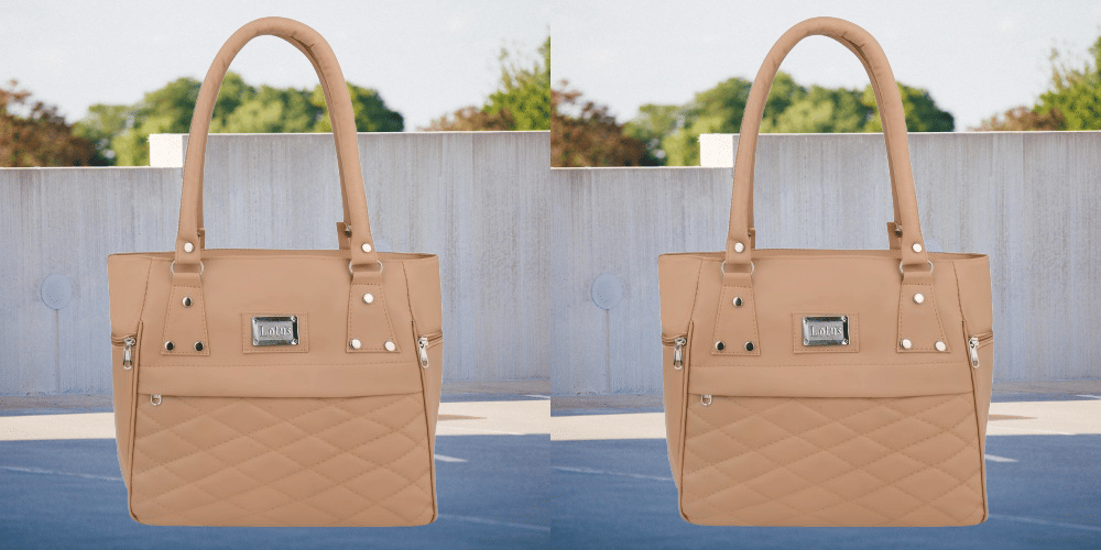     			THE MONAINA CEAPT Handheld Bag PU Set of 1 ( Beige )