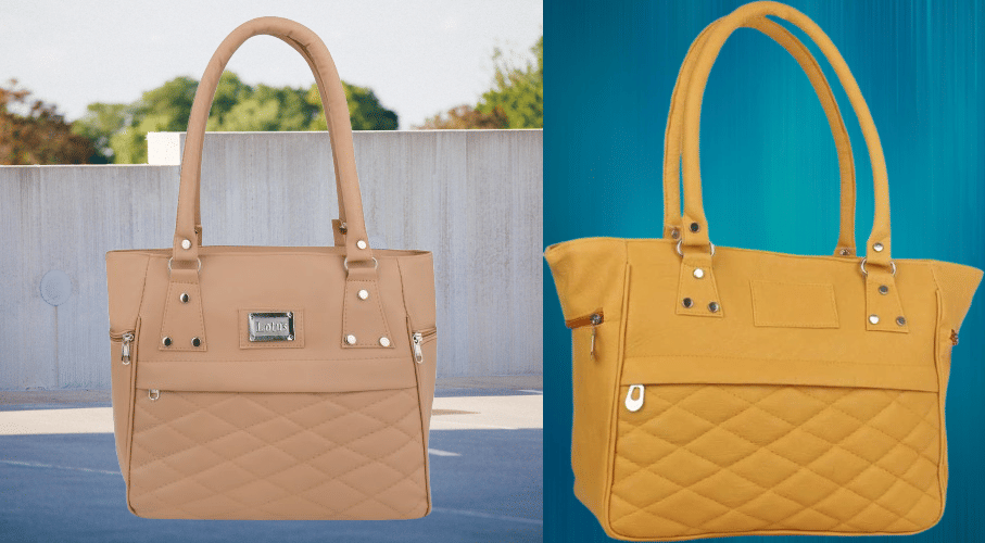    			THE MONAINA CEAPT Handheld Bag PU Set of 1 ( Yellow )